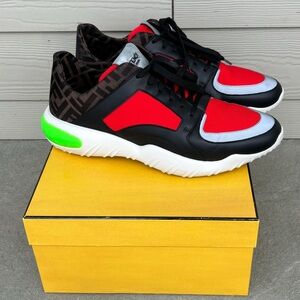 FENDI Zucca Monogram Multicolored Runway Sneakers 🔥🔥🔥